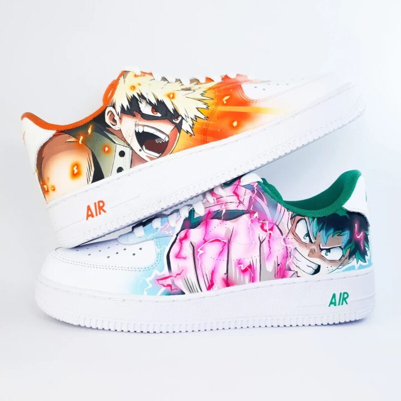 My hero academia - Deku x Bakugo Air Force 1 Custom