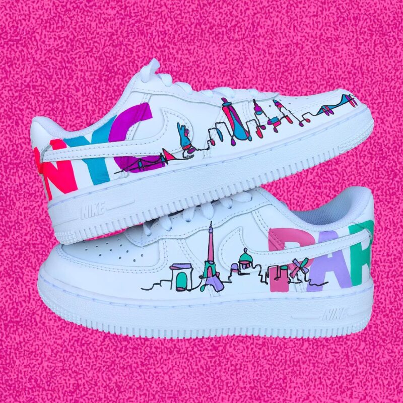 NYC and PAR Air Force 1 Custom