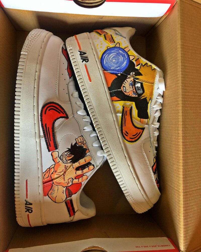 Naruto x Luffy Air Force 1 Custom