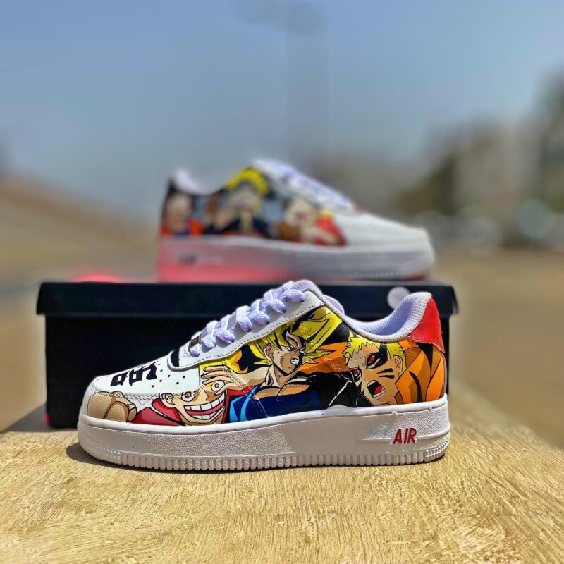 Naruto x Luffy x Goku Air Force 1 Custom