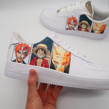 Naruto x Luffy x Ichigo Air Force 1 Custom