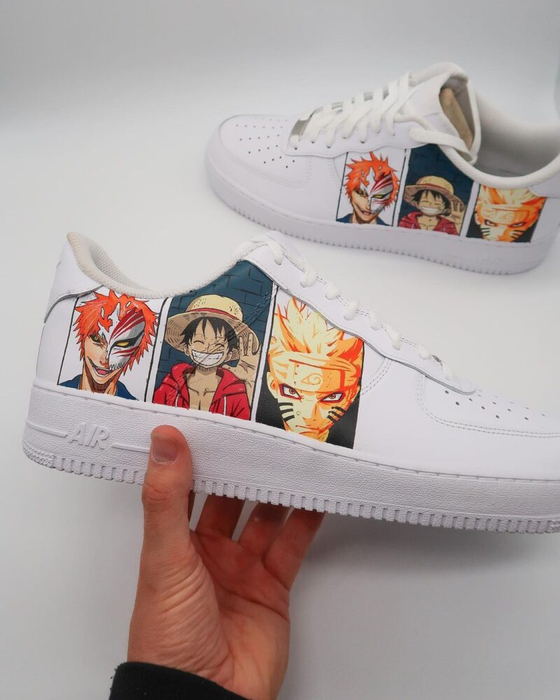 Naruto x Luffy x Ichigo Air Force 1 Custom