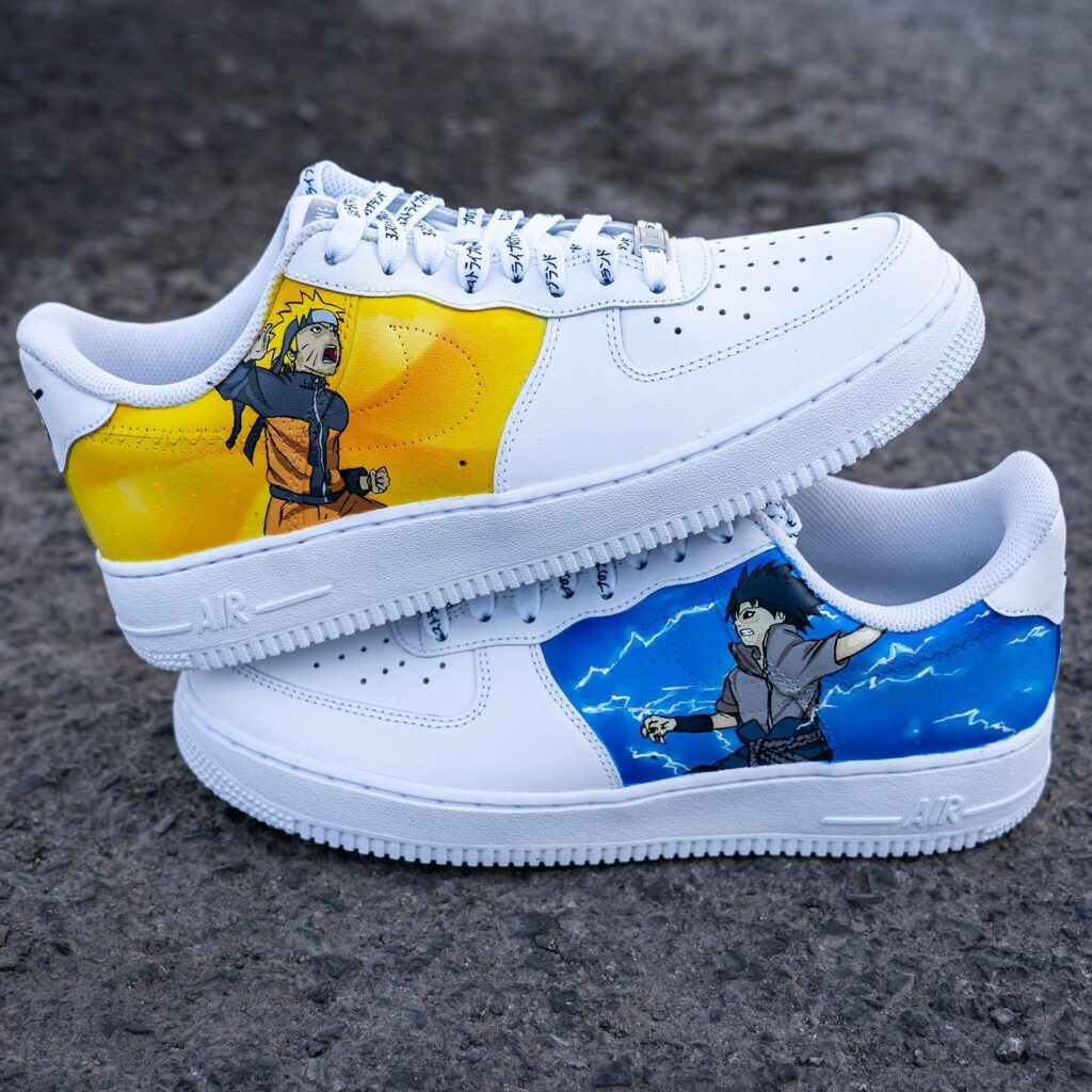 Naruto x Sasuke Air Force 1 Custom - Daniel Customs