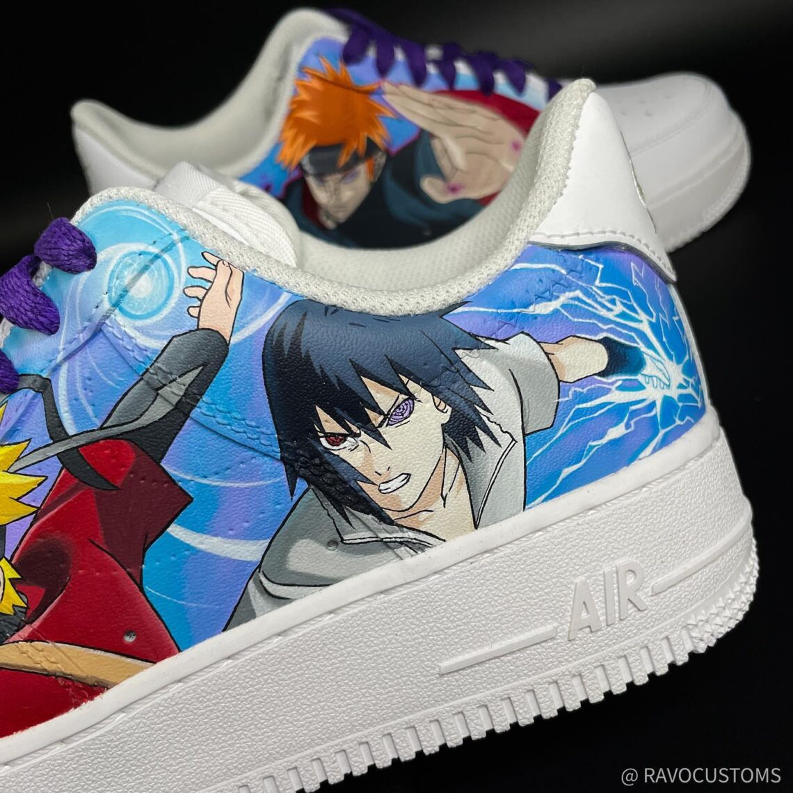 Naruto x Sasuke x Pain Air Force 1 Custom - Daniel Customs
