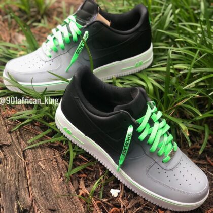 Neon Cement Air Force 1 Custom