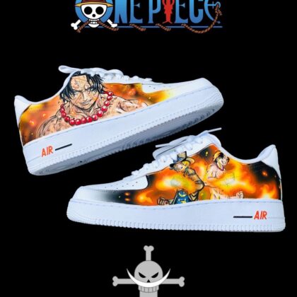 One Piece - ACE x Sabo Air Force 1 Custom