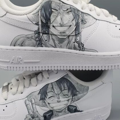 One Piece - Luffy x Ace Air Force 1 Custom