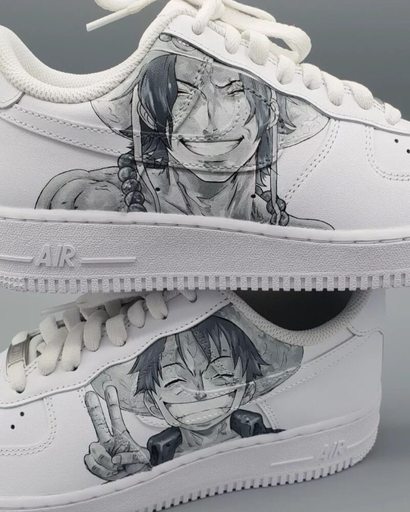 One Piece - Luffy x Ace Air Force 1 Custom