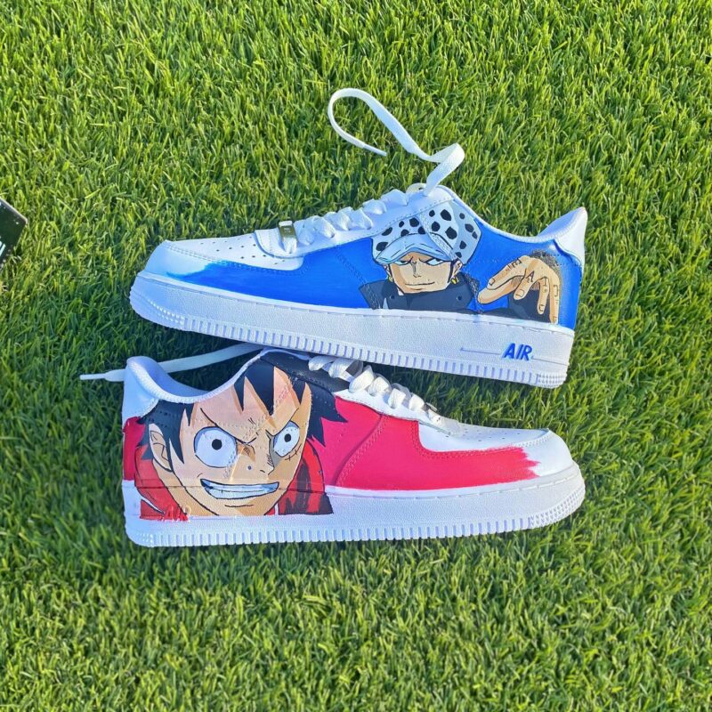 One Piece - Luffy x Law Air Force 1 Custom