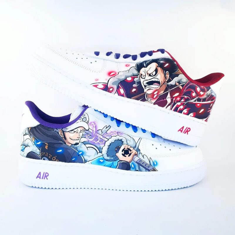 One Piece - Luffy x Law Air Force 1 Custom