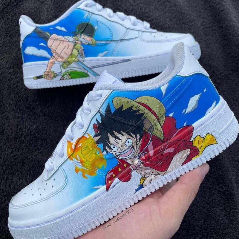 One Piece - Luffy x Zoro Air Force 1 Custom