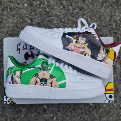 One Piece - Luffy x Zoro Air Force 1 Custom