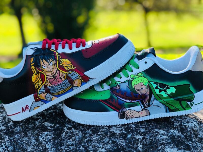 One Piece - Luffy x Zoro Air Force 1 Custom