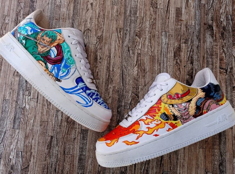 One Piece - Luffy x Zoro Air Force 1 Custom