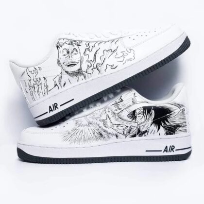 One Piece - Marco x Ace Air Force 1 Custom