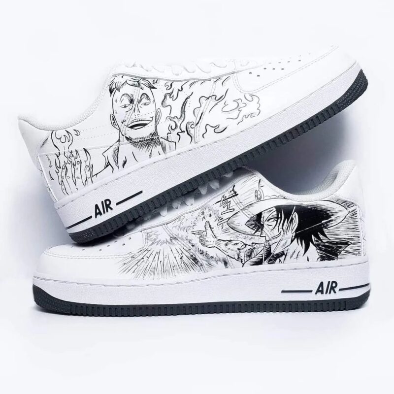 One Piece - Marco x Ace Air Force 1 Custom