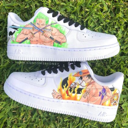 One Piece - Zoro x Ace x Sanji x Sabo Air Force 1 Custom