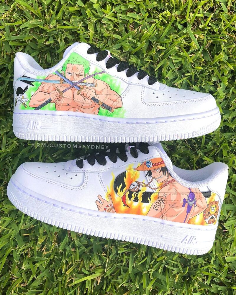 One Piece - Zoro x Ace x Sanji x Sabo Air Force 1 Custom