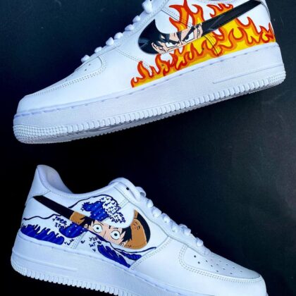 One Piece x Dragon Ball Air Force 1 Custom