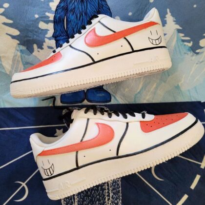 Orange Smile Air Force 1 Custom