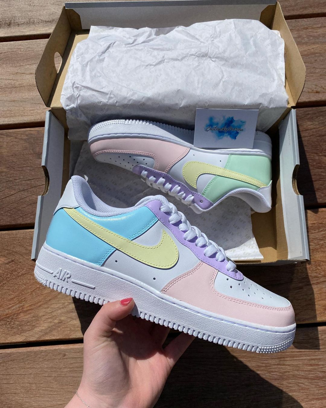 pastel air force 1's