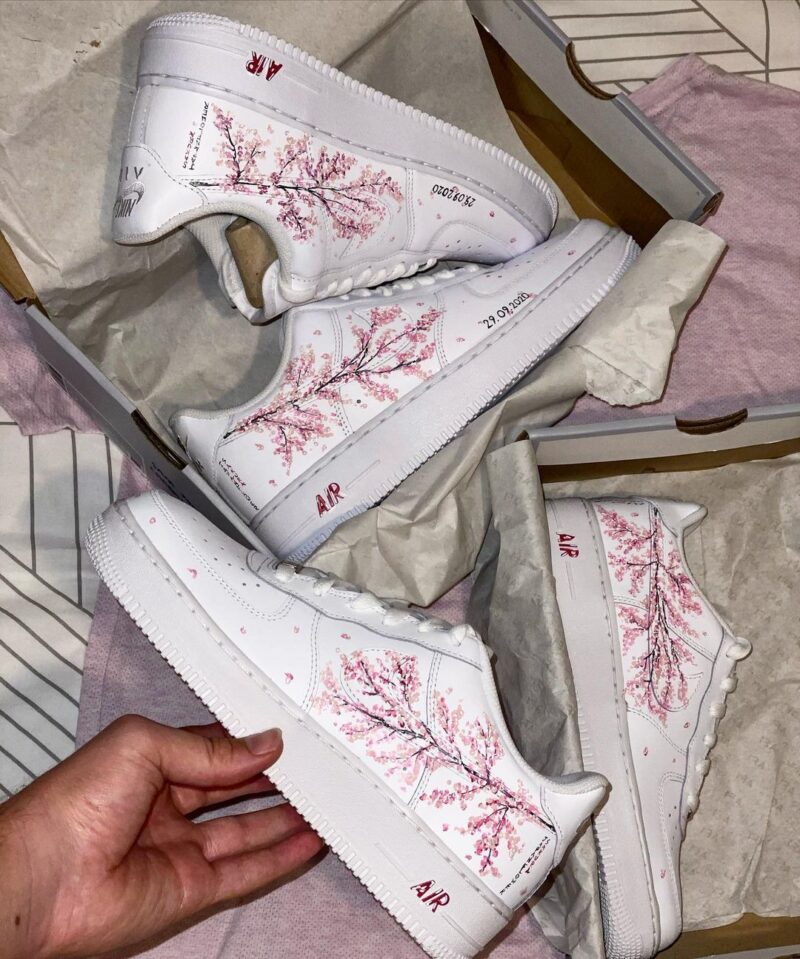 Pink Cherry Blossom Air Force 1 Custom