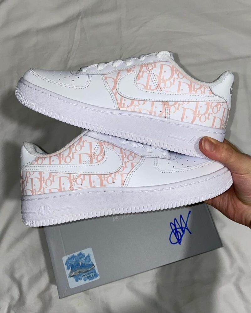 Pink Dior Air Force 1 Custom