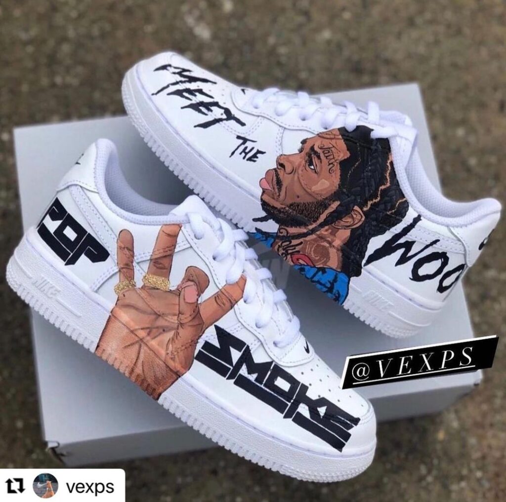 Pop Smoke Air Force 1 Custom Daniel Customs