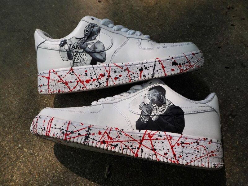 Pop Smoke x Kobe Bryant Air Force 1 Custom