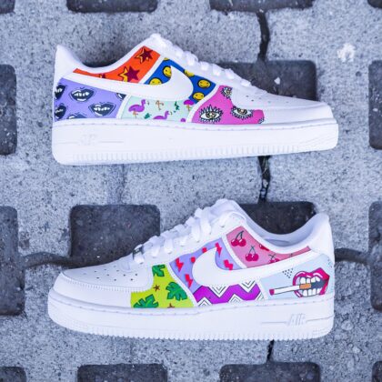 Psychedelic Air Force 1 Custom