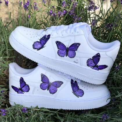 Purple Butterfly Air Force 1 Custom