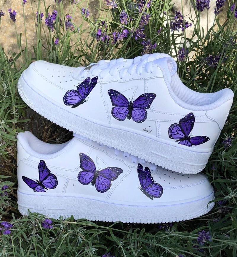 Purple Butterfly Air Force 1 Custom