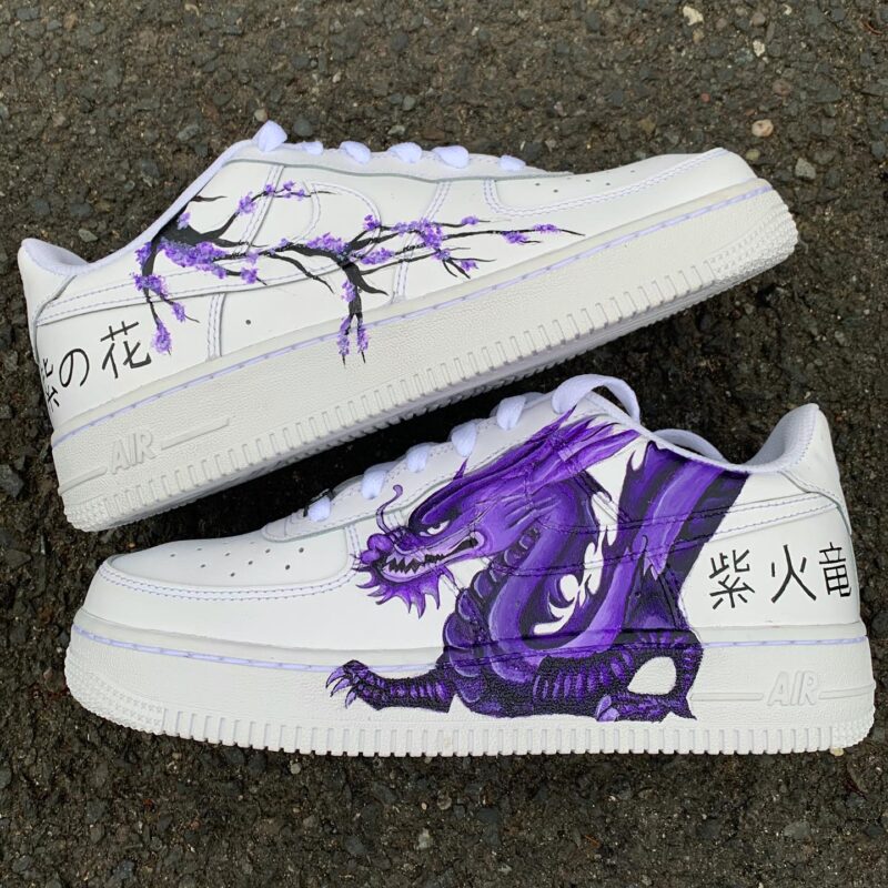 Purple Dragon Air Force 1 Custom