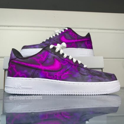 Purple Lightning Air Force 1 Custom