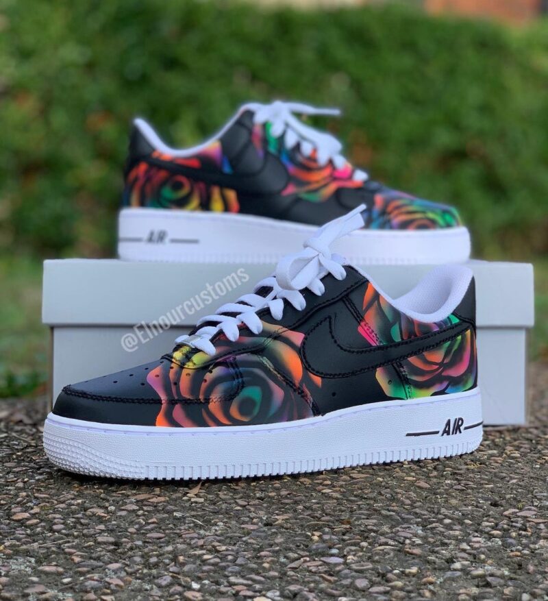 Rainbow Rose Air Force 1 Custom