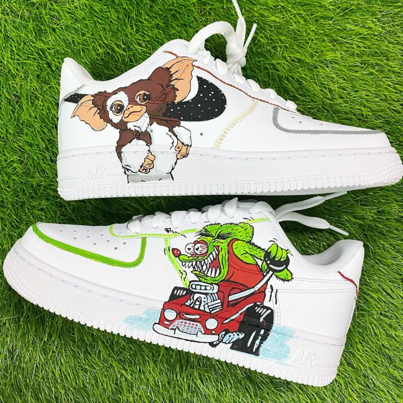 Rat Fink x Mogwai Goblin Air Force 1 Custom