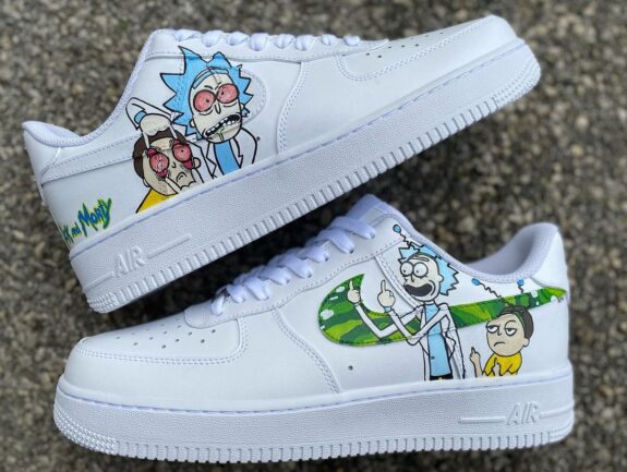 Rick and Morty Air Force 1 Custom - Daniel Customs