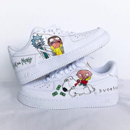 Rick and Morty x Family Guy Air Force 1 Custom