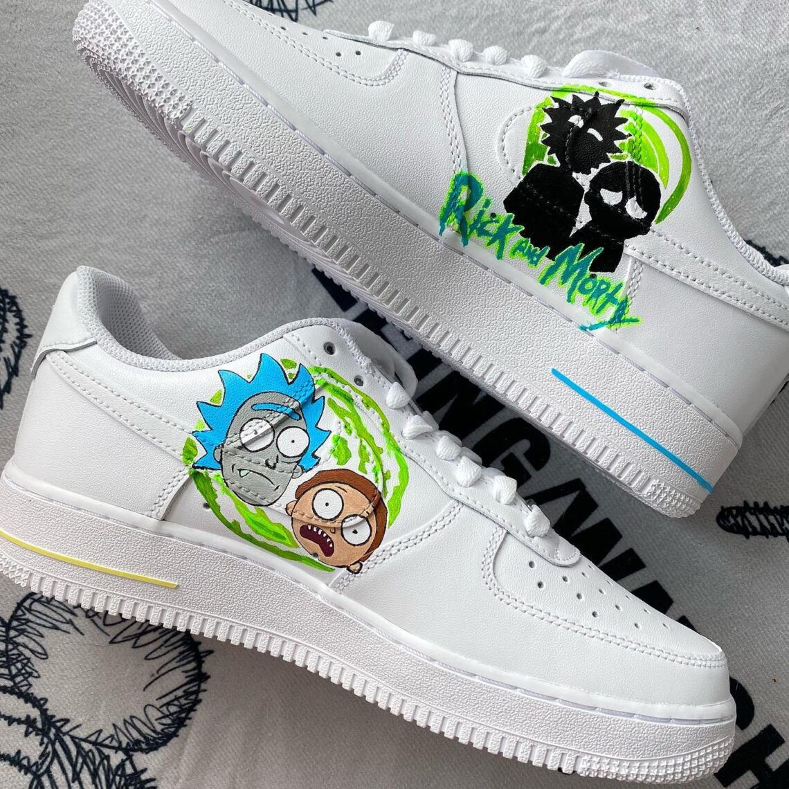 Rick and Morty Air Force 1 Custom - Daniel Customs