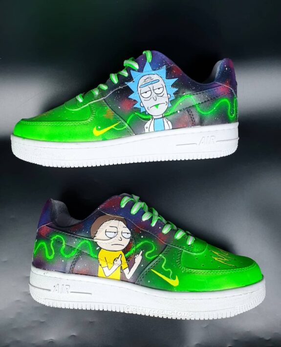 Rick and Morty Air Force 1 Custom - Daniel Customs