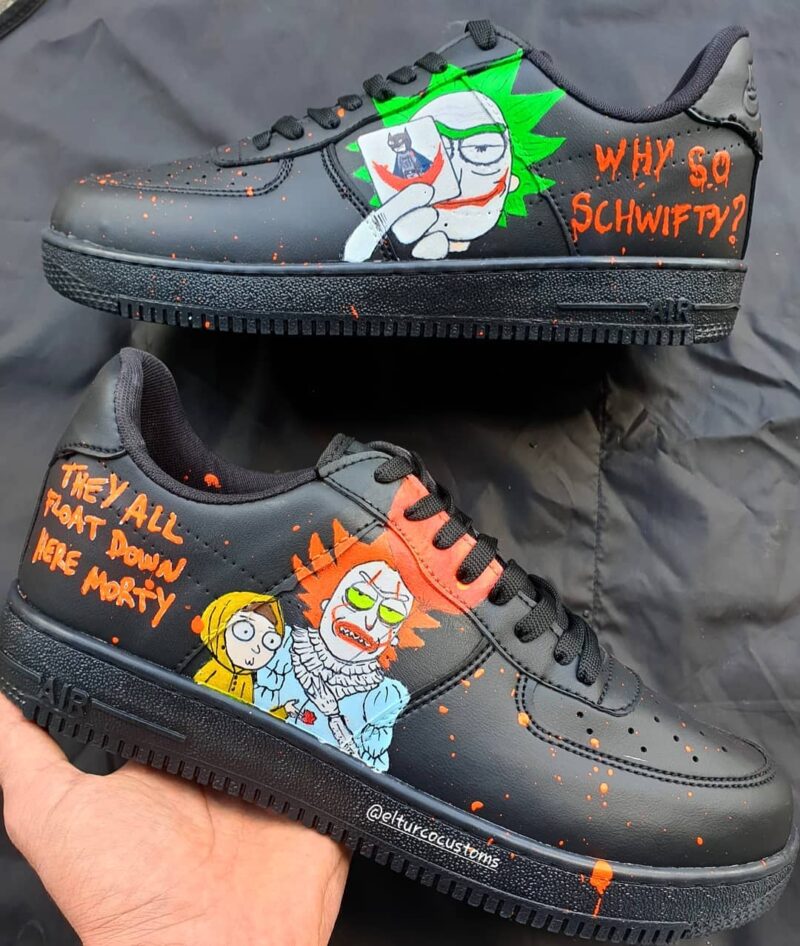 Rick and Morty Air Force 1 Custom - Daniel Customs