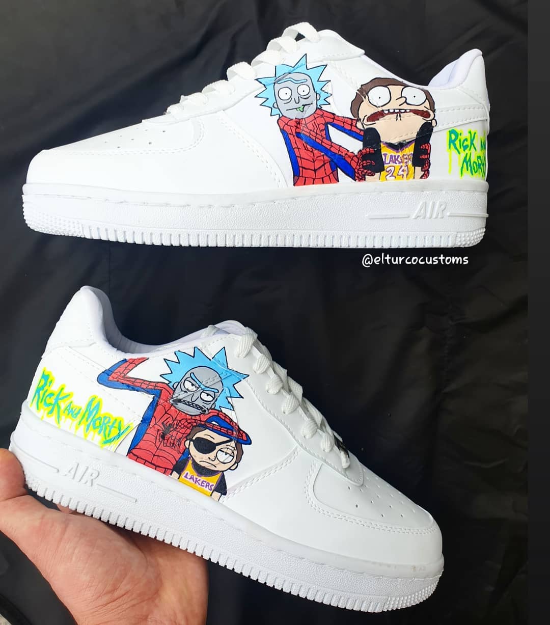 Rick and Morty Air Force 1 Custom - Daniel Customs