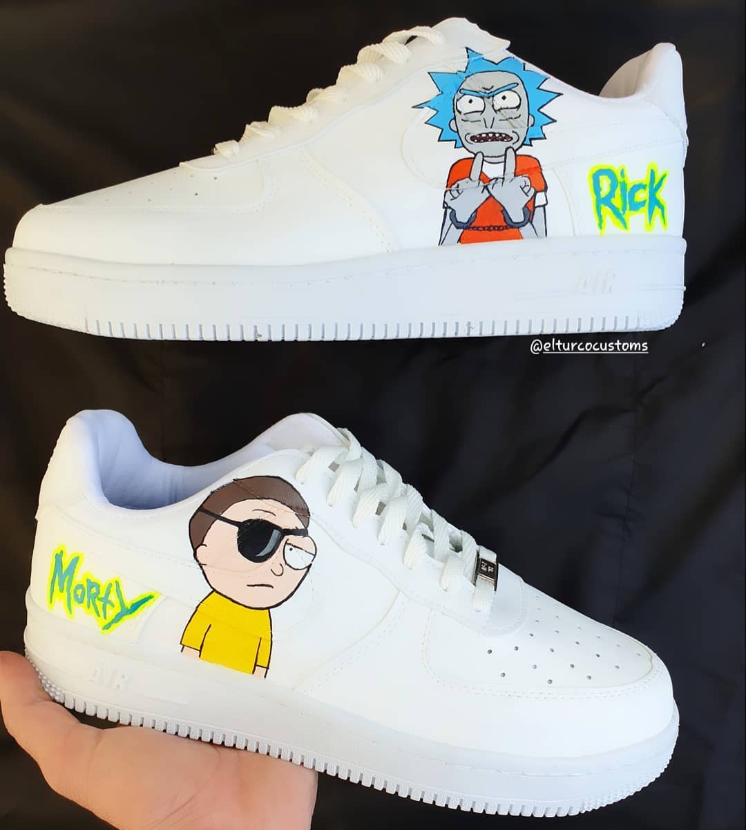 Rick and Morty Air Force 1 Custom - Daniel Customs