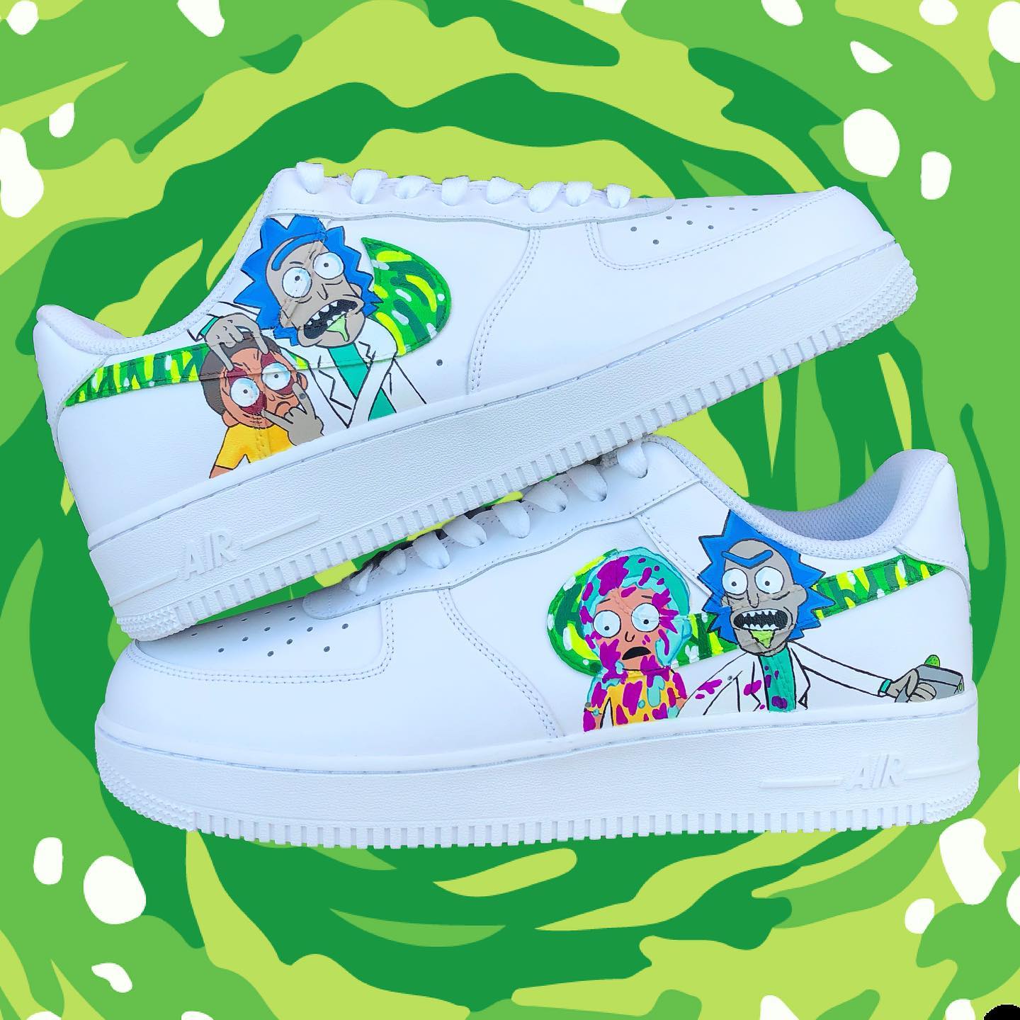 Rick and Morty Air Force 1 Custom - Daniel Customs