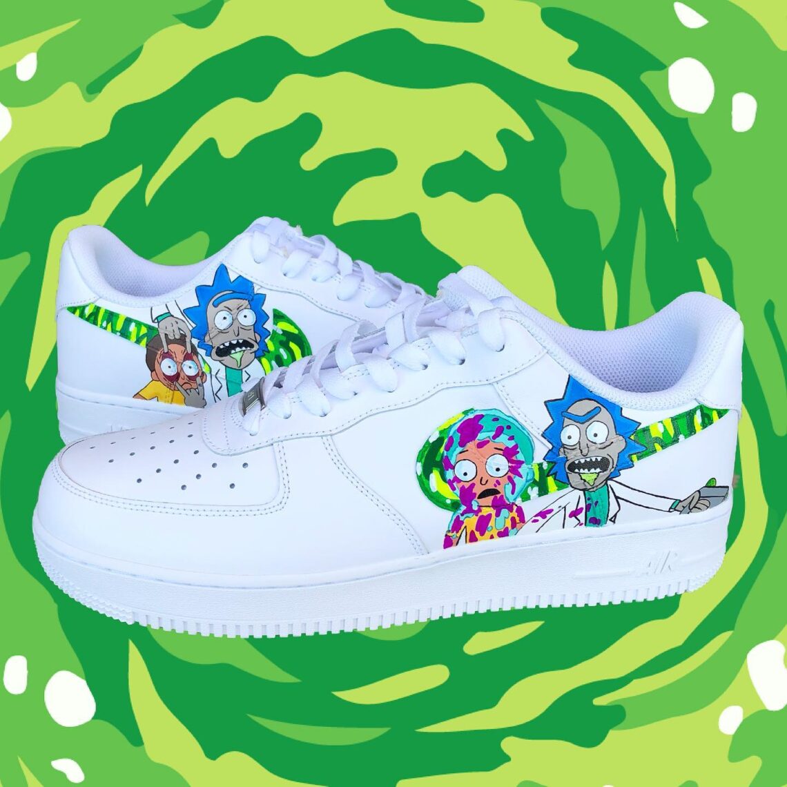 custom air force 1 rick and morty