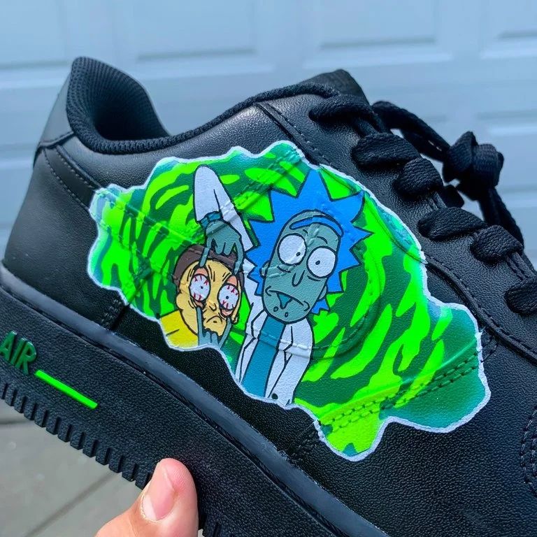 Rick and Morty Air Force 1 Custom - Daniel Customs