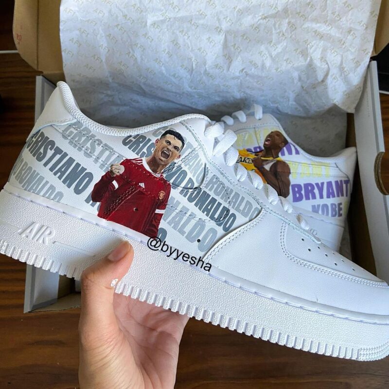 Ronaldo x Kobe Bryant Air Force 1 Custom