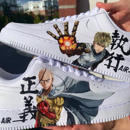 One Punch Man - Saitama x Genos Air Force 1 Custom