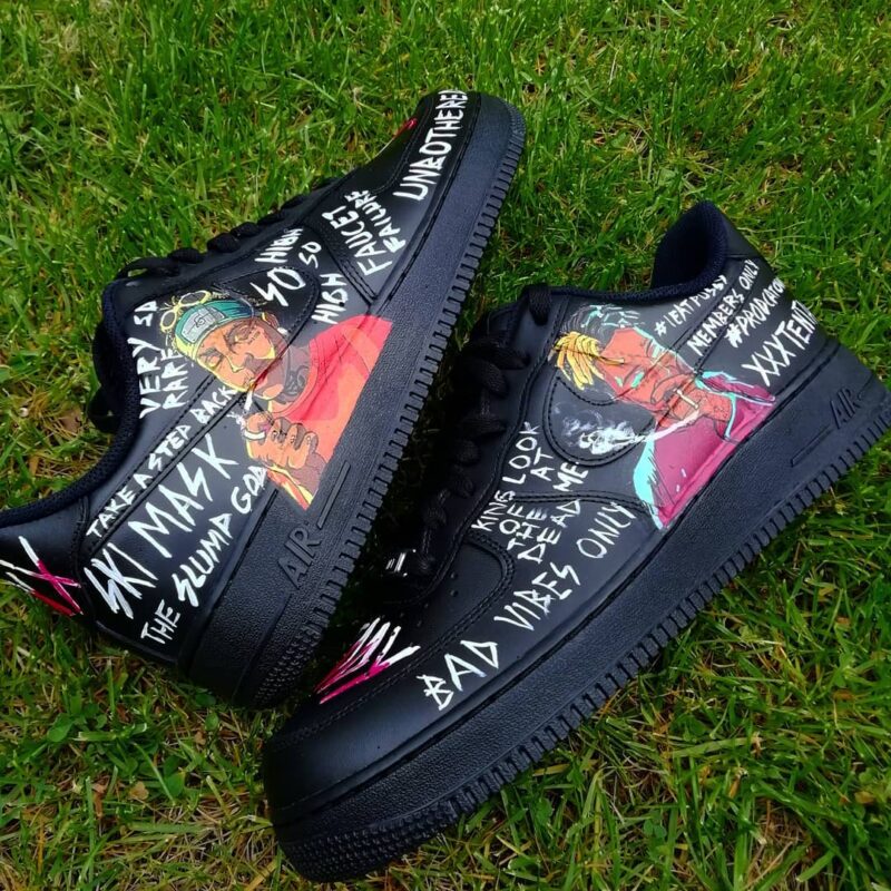 Ski Mask the Slump God x XXXTENTACION Air Force 1 Custom