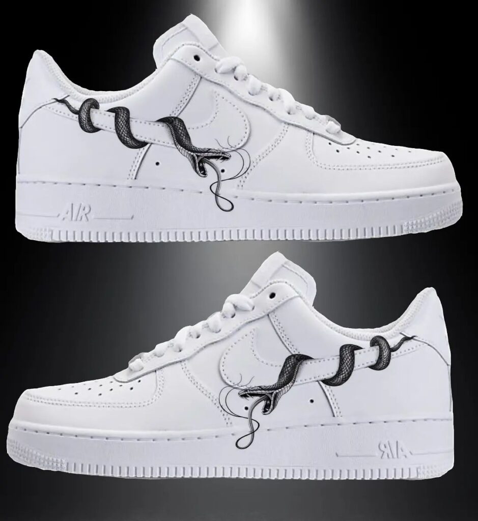 custom snake air force 1